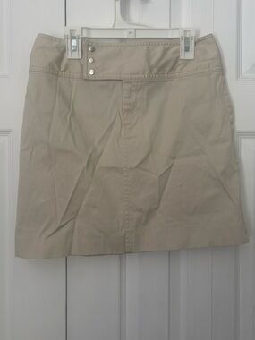 Banana Republic Beige Mini Skirt